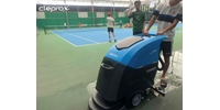 Máy chà sàn CleproX X-550 Italia làm sạch sân tennis