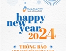THADACO thông báo lịch nghỉ Tết 2024 Dương lịch