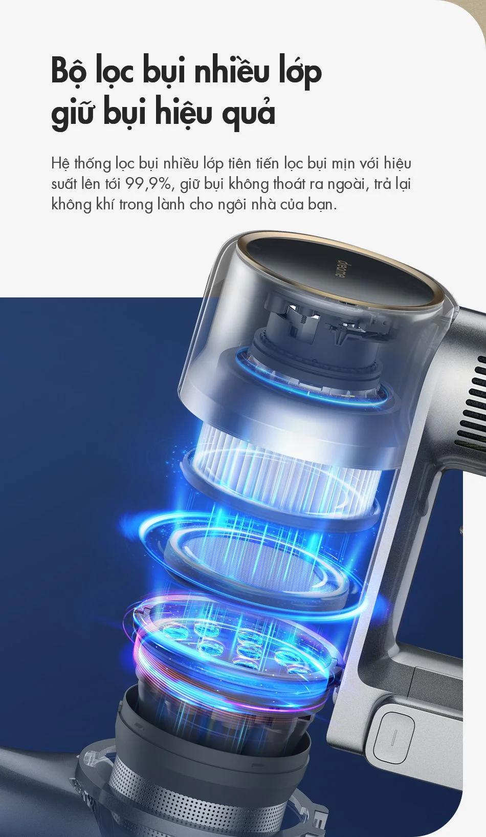 may hut bui khong day thong minh dreame r20 7207 7