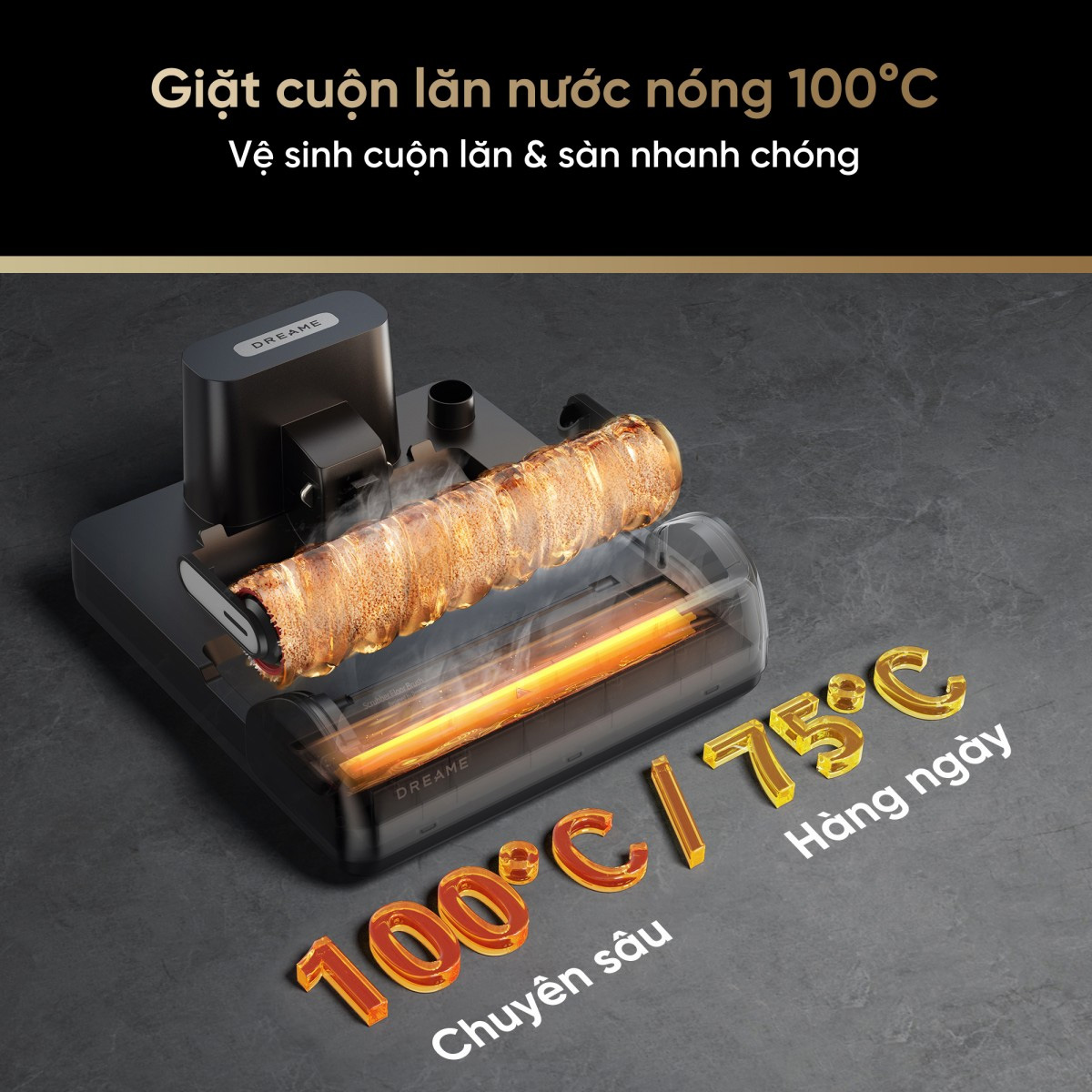 Chế độ giặt nước nóng & sấy khô nhanh Máy lau sàn khô và ướt Xiaomi Dreame H14 Ultra