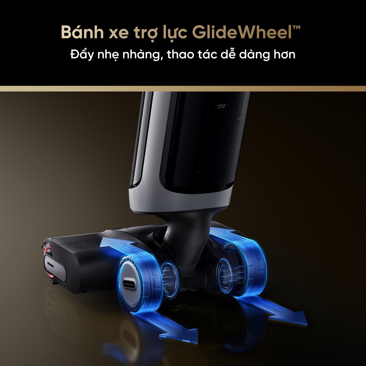 Hệ thống bánh xe GlideWheel™ & tự điều chỉnh lực hút Xiaomi Dreame H14 Ultra